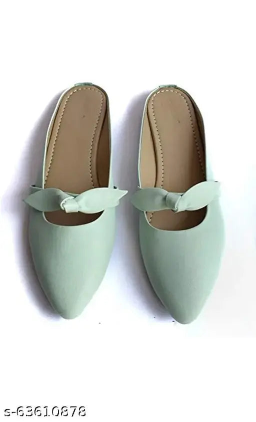 Synthetic pink open bellies for women - slip-on, stylish, casual/formal footwear made in India