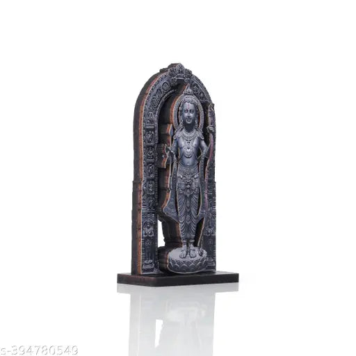 Wooden Ram Lalla Ayodhya Idol statue, 6-inch high, great for home temple decor & gifting