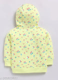 Green Mimino baby girl's printed full sleeve cotton sweatshirt with long sleeves