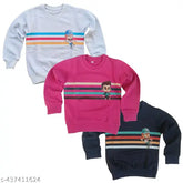 Cotton printed net full sleeve top combo set for kids, navy millange rose style for winter and summer casual wear