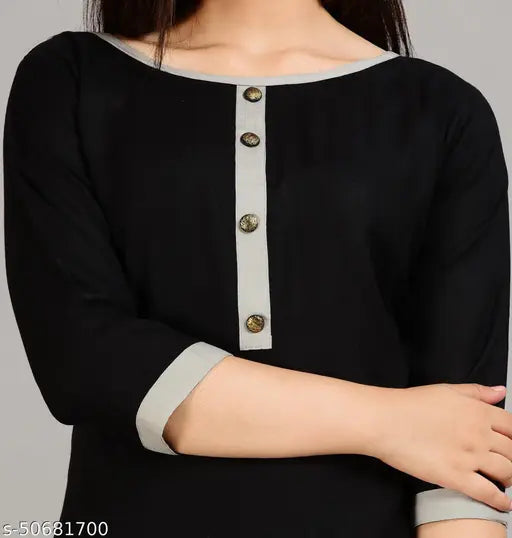 XL/XXL Rayon Women's Kurta Set with Palazzos - Solid design, latest Indian fashion