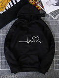 Cotton blend men's hoodie in heart design, perfect for casual wear