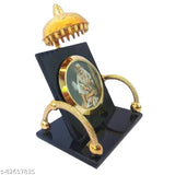 Shirdi Sai Baba acrylic dashboard stand, Indian automobile showpiece for car interiors, 6.5cm x 9cm x 6.5cm dimensions