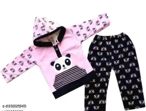 Winter wool hoodies for baby boys & girls in printed net design, warm and cozy for the winter season