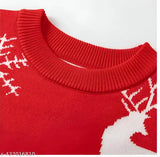 Soft woolen kids sweater for boys and girls, solid design for winter wear