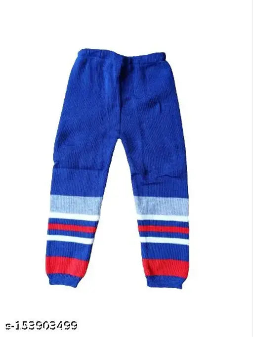 Blue wool fleece baby boys clothing set: Sweatshirt, t-shirt, and pyjama pant with long sleeves, cozy, premium quality fibers, modish design, stretchable comfort, warm, 9-12 Months - India