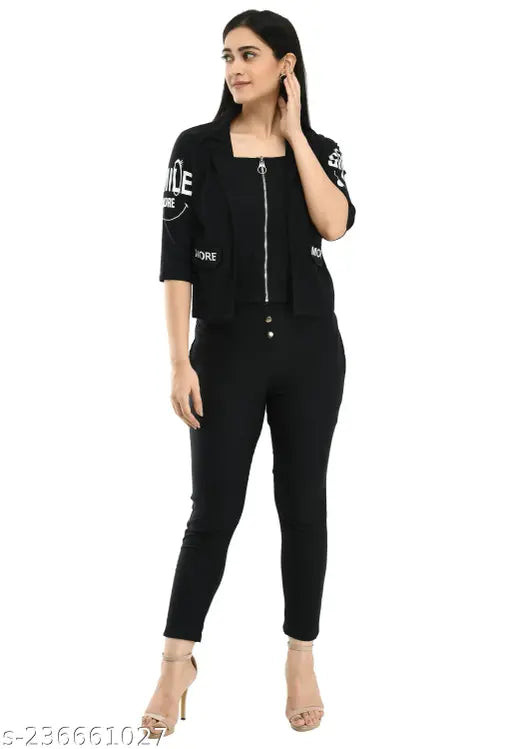 Women Black Dress Two Pieces Set Women Printed Dress Women Casual Dress  Women Top Bottom Set Women Green Dress Women Regular Dress - 9835259330859