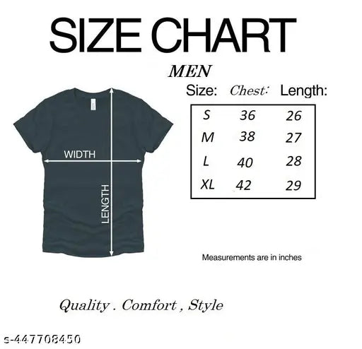 Black cotton back printed T-shirt, superior quality men's half sleeves with round neck, India origin