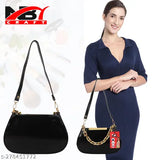 Synthetic leather shoulder slingbag, classic design, perfect for parties or weddings, free size (10x3x8in), mobile phone pocket