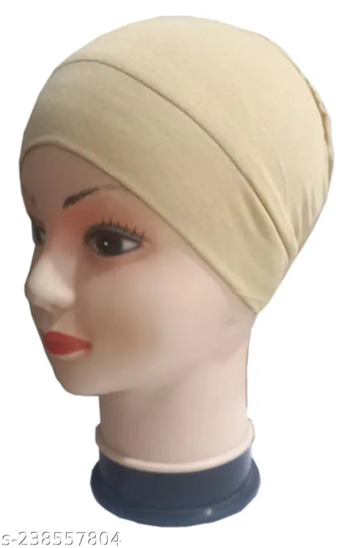 New Design, Pure Cotton Hijab Cap Combo (3) - Comfortable, Solid Pattern Head Wrap for Muslim Women