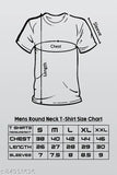 Blue cotton Starlord men's round neck t-shirt, half sleeves, solid pattern, size S