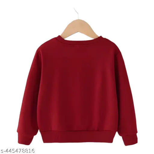 Maroon and blue cotton full sleeve sweatshirts for babies (2 pack), printed pattern on long sleeves