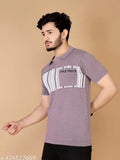 Men's striped cotton half sleeve T-shirt, short sleeves, M-XL sizes
