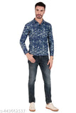 Trendy printed pattern men's cotton blend polo shirt, full sleeve, M-XXXL sizes, India origin