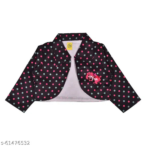 Pink satin print net long gown dress & jacket (LF216pnk) for kids 3-7 years, elegant Indian design on display