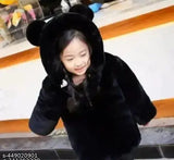 Woolen winter hoodies for kids, comfortable and beautiful design in solid color pattern