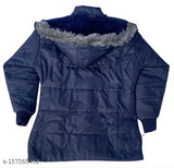 Solid nylon princess trendy girls' jackets & coats, official club kids wear in various sizes (18-24M, 0-1Y, 1-2Y, 2-3Y), made in India