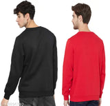 Vosimo men's printed combo sweatshirt, cotton long sleeve, vibrant design, pack of 2