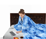 White polyester 3D-printed Changers Double Bed AC Blanket, free size (L90 x W85in), made in India