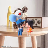 HATAKE Kissing Couple Sitting Doll Showpieces (Polyresin, Design 2), premium-quality car art or home decor items for Valentines Day gifts