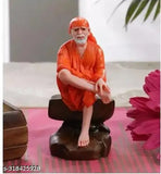 Real Craft by Sai baba Resin Idol, intricately detailed 45-inch tall god statue from India