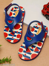 Navy Blue Premium Watermelon Jellies Flipflops for Boys - PVC sole, adjustable back strap, Velcro fastening, trendy design, casual style, perfect fit, boys shoe collection, beach ready, summer essentials