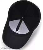 Black cotton baseball cap - comfortable and stylish sun protection for all sports, perfect for daily use in summer
