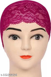 Islamic Premium Net Band Under Hijab Cap (Pack of 4), Lycra self-design onesize head wrap, made in India