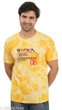 Cotton blend Shaun Men t-shirt, short sleeves, printed net design - trendy Indian fashion statement