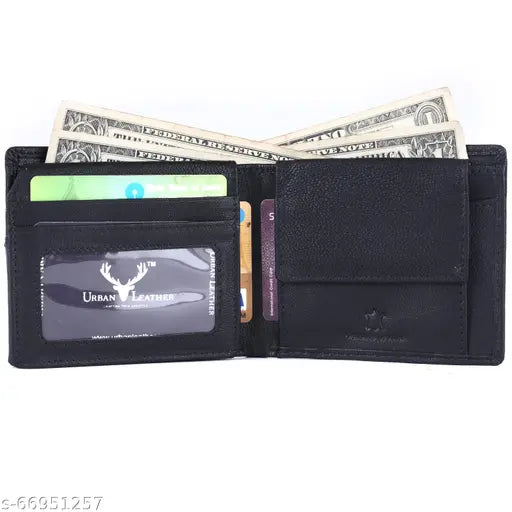 Brown leather RFID-secured men's wallet, durable and handcrafted, ideal gift