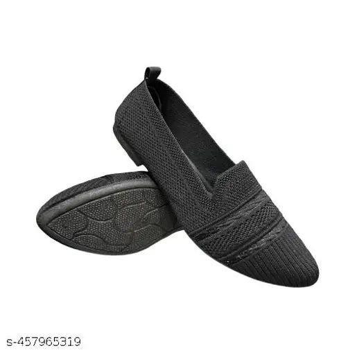 Textured canvas women's slip-on ballerinas, featuring intricate patterns - Indian-made flats for sizes IND-5 to IND-9
