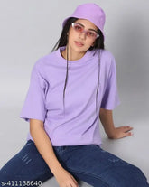 Plain oversized polycotton t-shirt for women plus size, solid color in multiple available sizes S to 6XL, loose fit and comfortable wear