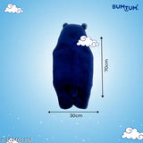 Navy unicorn print microfiber sherpa 3-in-1 baby swaddle, gentle for newborns (0-6 months), travel-friendly