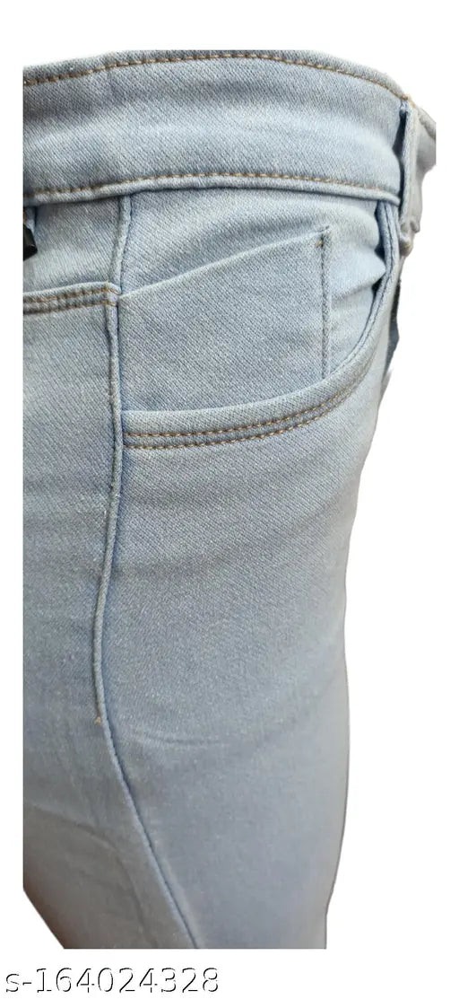 Durable Comfort Breathable Straight Fit Women's Denim Jeans, premium cotton blend fabric, 5 pocket, mid rise, easily washable, highly durable