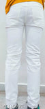 Men's white denim plain jeans, solid pattern, size 28/30/32, made in India