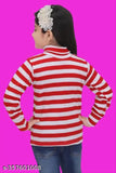 Wool high neck sweater for girls, self-designed net pattern, long sleeves, party wear