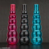 Unbreakable 1000ML leakproof water bottles, checkered pattern, pack of 3 for fridge, office, sports, school, gym, yoga in India