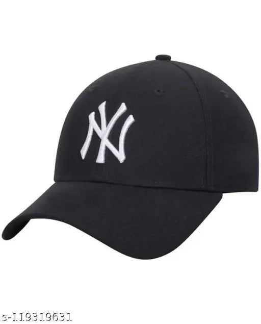 Embroidered cotton baseball cap - stylish, single net pattern from India