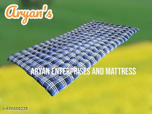 Multicolor cotton flower-design lightweight mattress, 3x6 feet easy-to-clean single bed