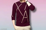 Long-sleeved cotton Daho Men's t-shirt, printed net design. India origin