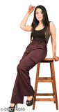 Denim solid trouser, classic waist sizes 28, 30, 32 (India-made)