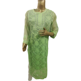 Green ombre kurti with realistic mirrored finish