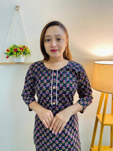 Black cotton kurti, classic Indian clothing style