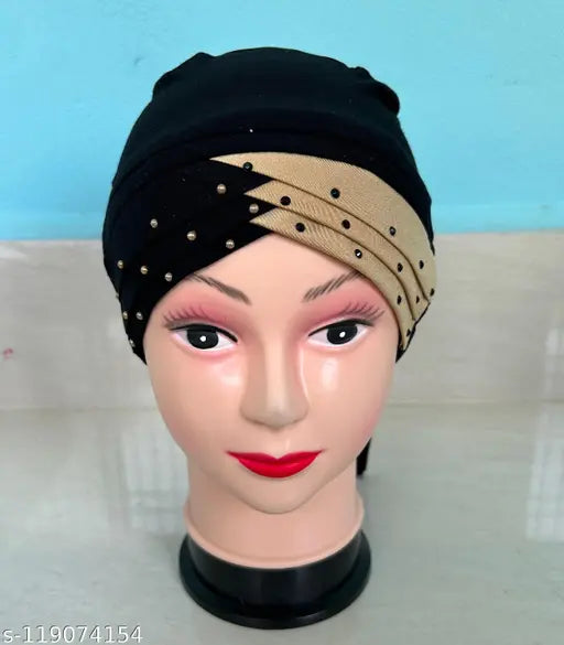 Self-designed cotton canvas underscarf, premium head wrap for hijab, Indian origin