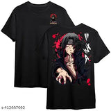 Naruto Itachi Uchiha 100% cotton t-shirt, short sleeves, printed with Itachi's Susanoo design