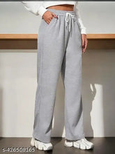 Cotton flared joggers for girls and women, available in black, grey mélange, brown, multi-color - comfortable and versatile clothing for night suits, gym wear, dance wear, walk wear, and summer wear
