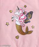 Pure cotton LIFELINE pink hoody sweatshirt, long sleeves, printed net design for nightwear/loungewear. Machine washable, soft and comfortable feel. Suitable for kids aged 2-7 years (various length sizes). Made in India