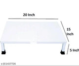 White stainless steel microwave oven stand, high-grade enamel finish for kitchen