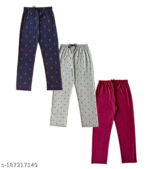 Maxi length cotton women's pyjama pant, comfortable loungewear from India