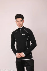 Lycra compression t-shirt for men and women, printed net design, long sleeves, available in M, L, XL, XXL. Made in India
